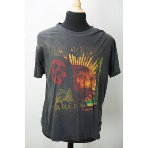 Bob Marley Black Faded Cotton Short Sleeve T Shirt Sz L